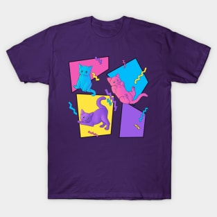 Colorful cats and zig zags T-Shirt